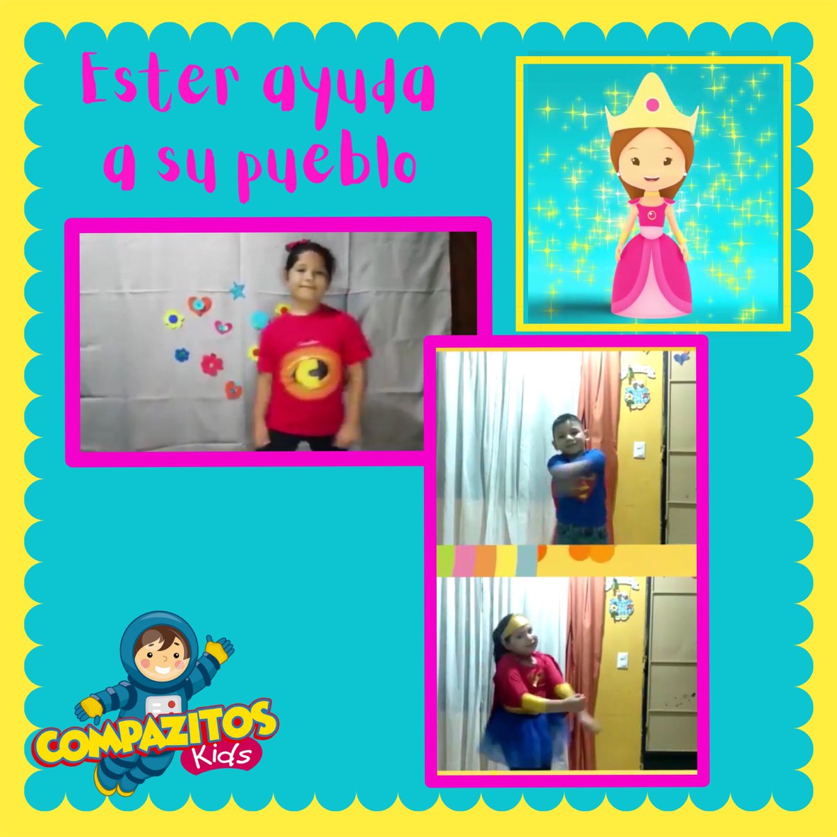 COMPAZITOSkids's tweet photo. Dios escucha nuestras oraciones y esto nos enseñó Ester 👸🏻el día de hoy 📖👑💕 nuestro versículo del día es: Porque donde están dos o tres congregados en mi nombre, allí estoy yo en medio de ellos
Mateo 18:20
#TransmisiónEspecial
#CompazitosKids
@pastorvladimir.
@pastoracompaz https://t.co/OiEVjYBNh9