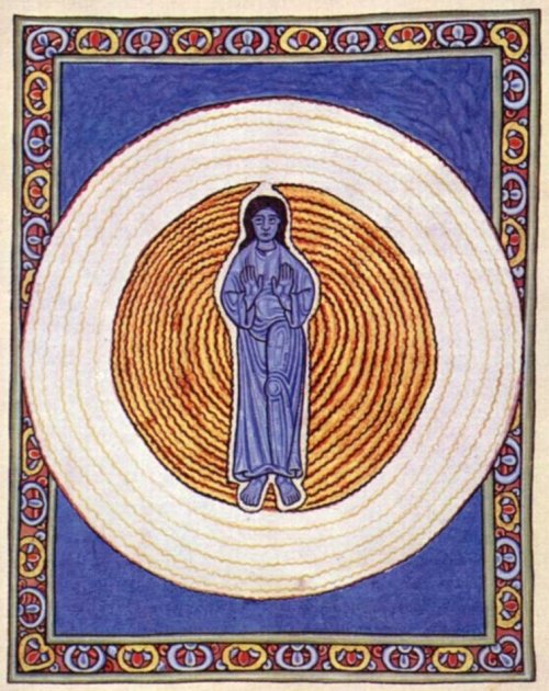 But she turned these visions into beautiful art. Everything in these paintings had spiritual significance to her: the colors, especially blue. The circles, the flames, the flowers, they were all to her part of a complex description of a supernatural vision.