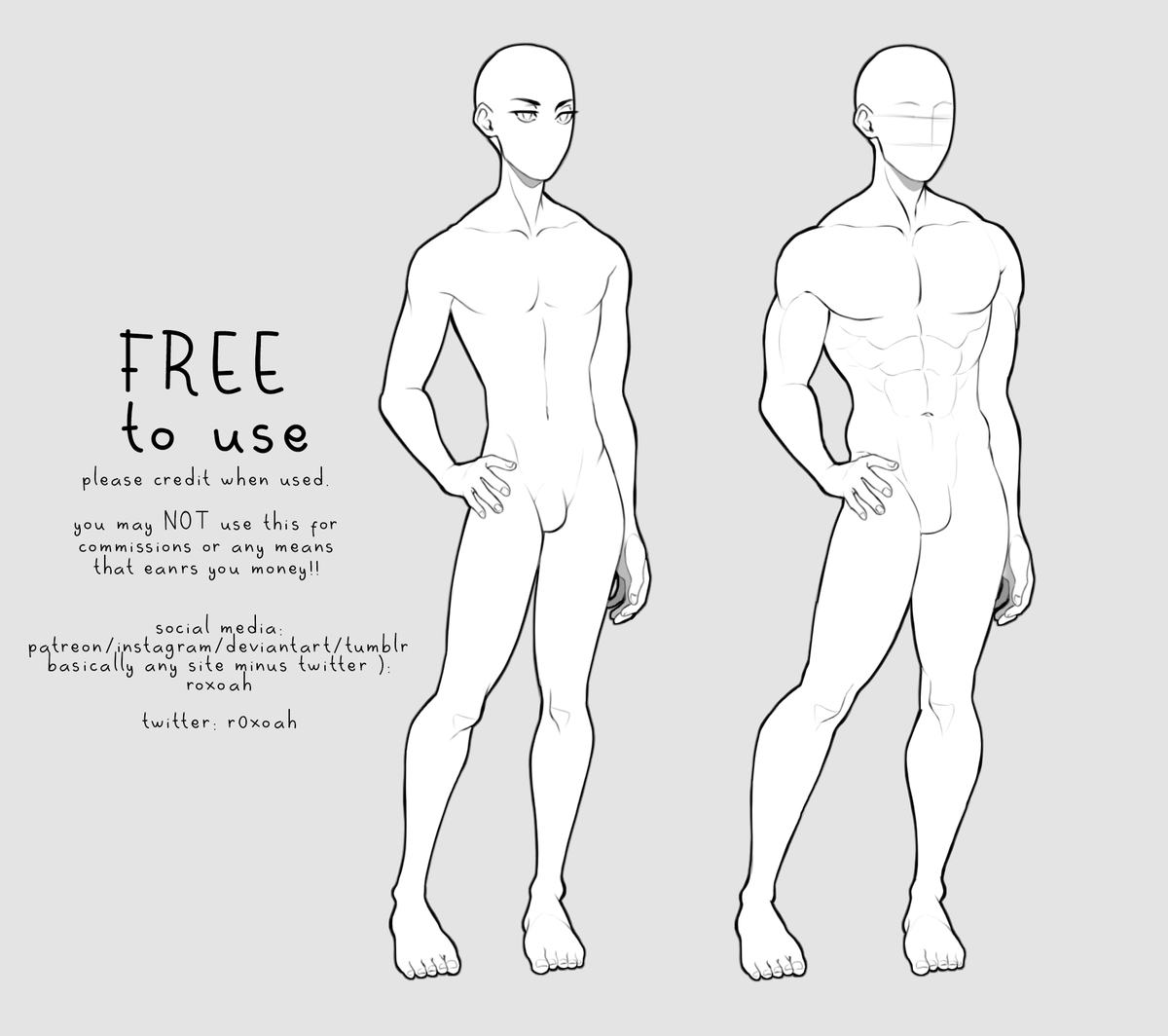 F2U Masculine Base. Do not sell designs drawn on these! You may use it all you like for personal work.
Tips are welcome if you'd like more of these in the future or find it helpful! ?
https://t.co/pdvgSKnYBR

You can download the PSD file here for free: https://t.co/3HKaSomJTg 