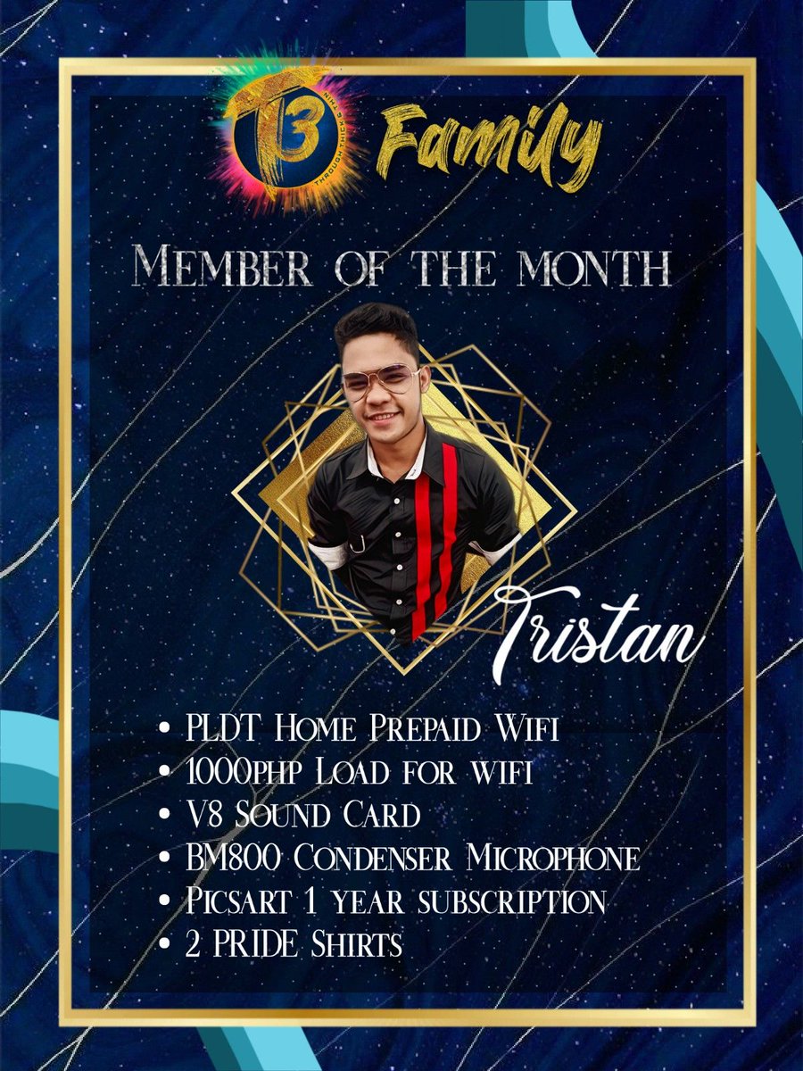 T3FAM_OFFICIAL's tweet photo. Commitment &amp; excellence does not go unoticed in our #T3FAM. Congratulations @itchikiel, our member of the month for June 2020! @blued
@bluedapp_PH #bluedlive https://t.co/6L91pOoUT2