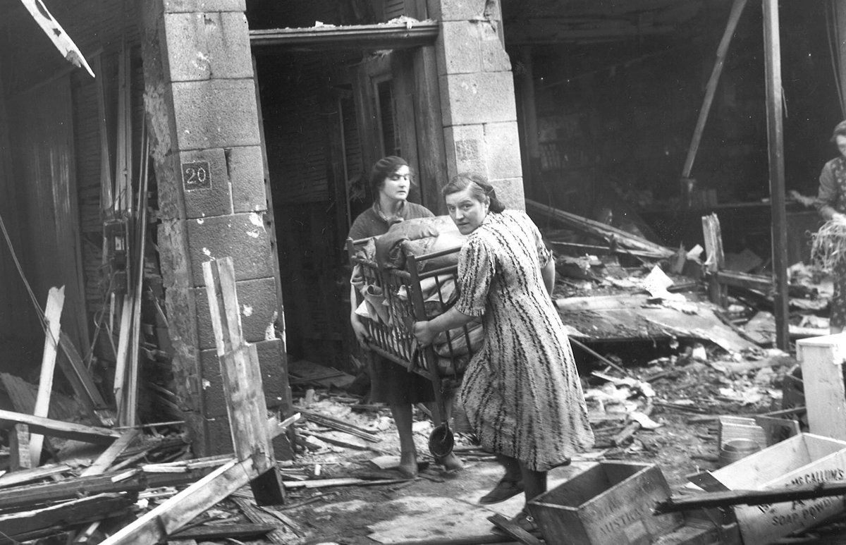 Thread:Outside of London, a town in the north of the Scotland called Peterhead was the second-most bombed location in the UK. The town and its 10,000 residents were bombed 28 times, with nearby Aberdeen following closely behind at 24.