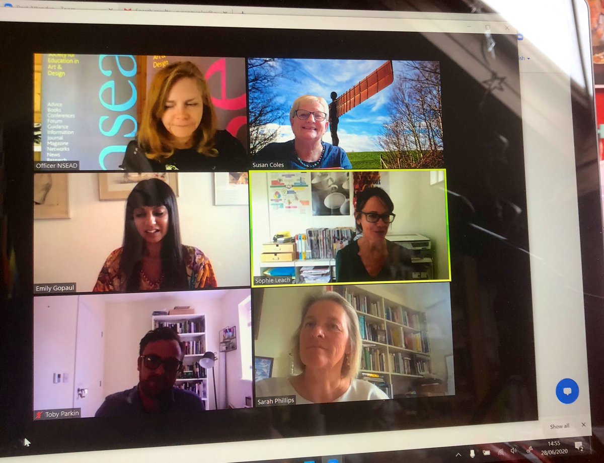 theartcriminal's tweet photo. Thanks to my #dreamteam panel today at #nsead20 Conference @arthistorychat #TobyParkin @PrimArtClass and our sharing of thoughts about #culturalcapital Gr8 to finally meet you Emily! https://t.co/sKBqw80G7r