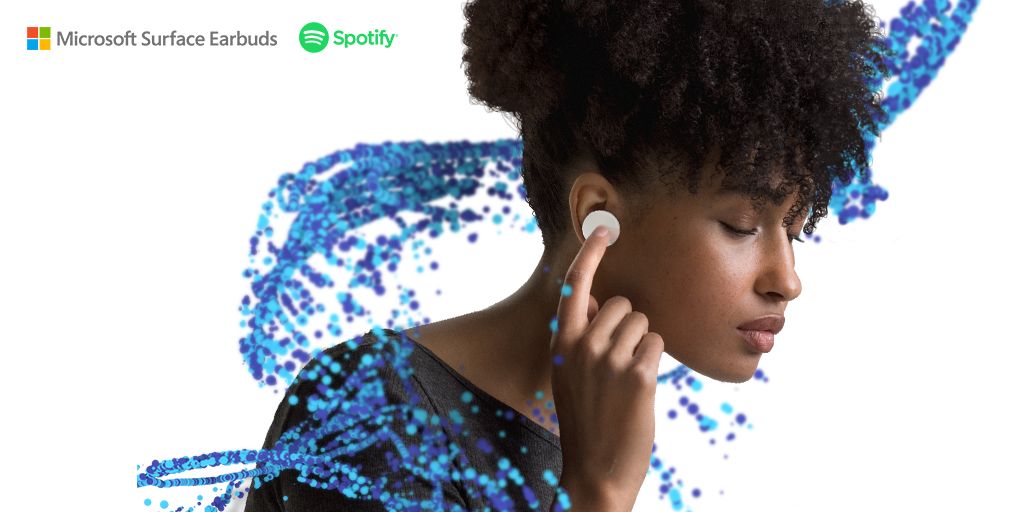 With Spotify for Surface Earbuds, get the tunes playing from your Android with a triple tap. You don’t even need to get out your phone. 