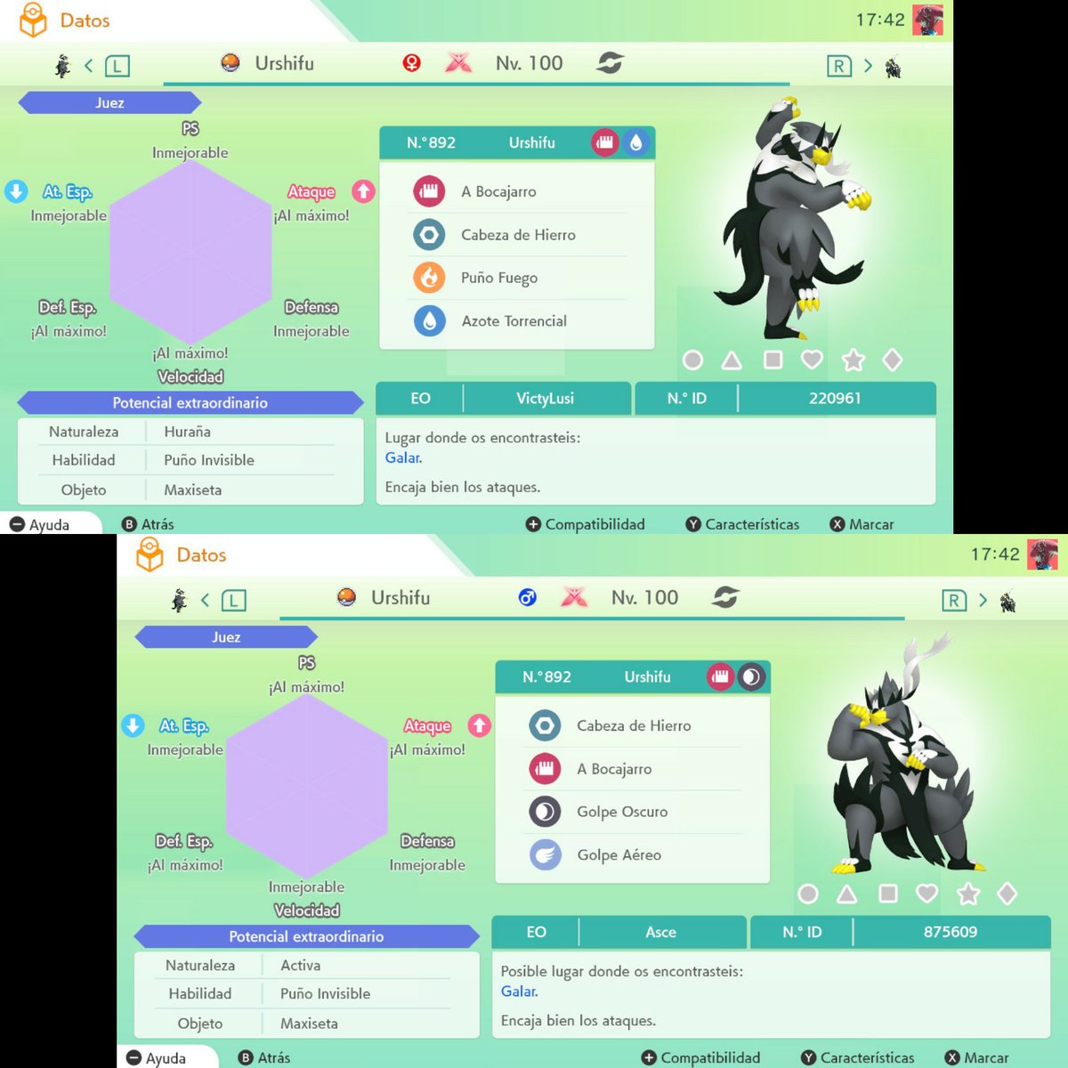 VictyLusi494's tweet image. ✨Sorteo de Legendarios Galar✨

RT + Follow para participar

2 Ganadores y resultados a los 180RTs

Suerte💕