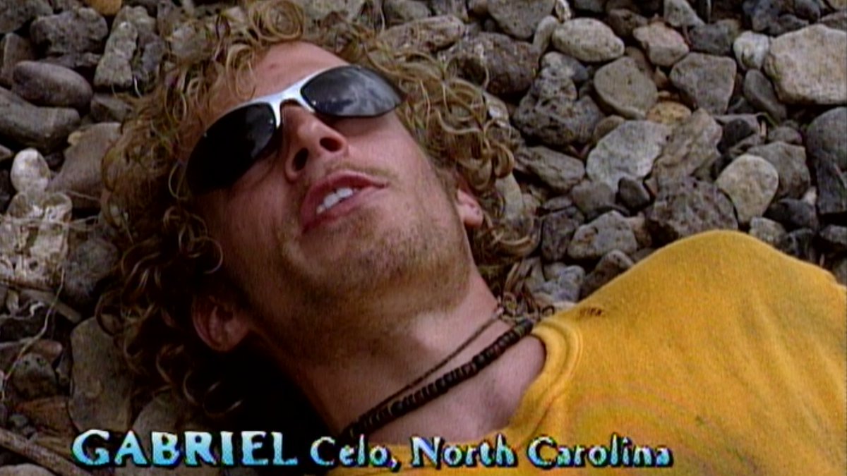 There are a lot of weird confessional interview angles in Marquesas, including Gabe straight up lying down.