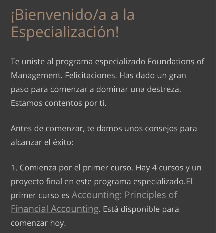 sebcastedo's tweet photo. Un nuevo desafío!
En medio de tanta calamidad e incertidumbre, hoy recibi una excelente noticia, la aprobación de mi financial aid, como oportunidad de realizar una especialidad de “Finance for Managers” en la IESSE Business School - University of Navarra via MOOC.
#KeepLearning https://t.co/jTqZ9EV2ph
