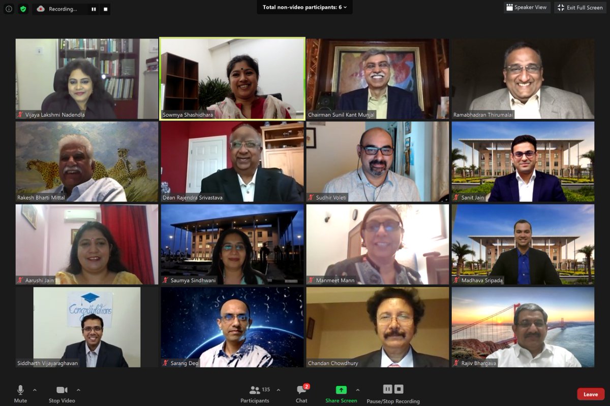 111 students from ISB's four Advanced Management Programmes in Healthcare, Infrastructure, Manufacturing and Operations, and Public Policy Class of 2020 graduated in a virtual graduation ceremony today.

Congratulations 🎉

#ISBGradDay #ISBamph #ISBampi #ISBampmo #ISBamppp