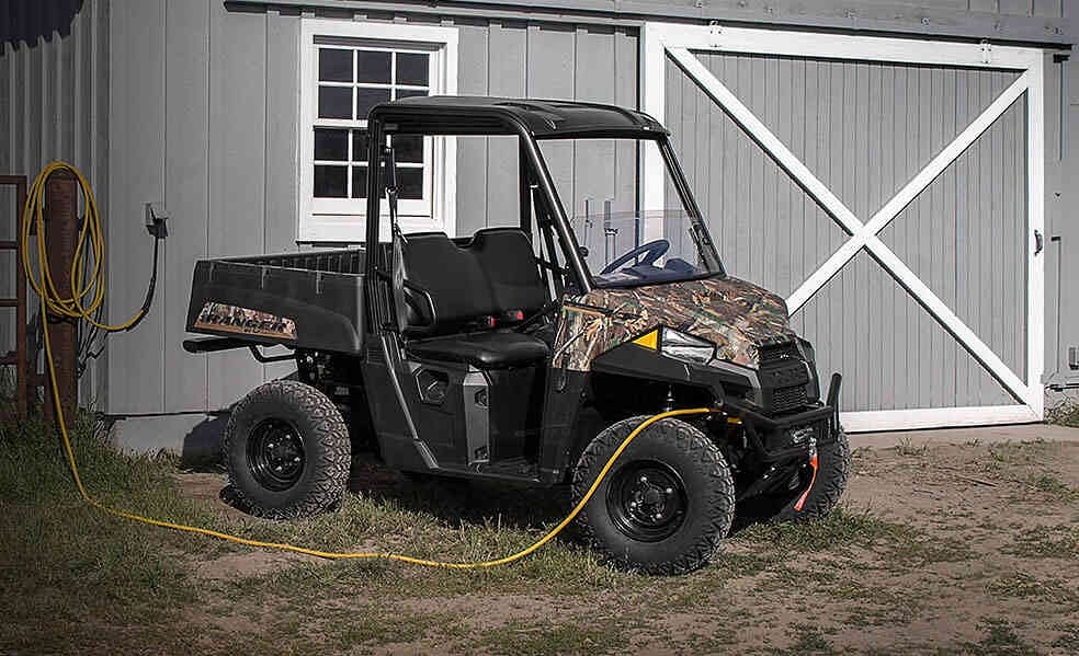 PolarisIndia's tweet photo. One for the future #RangerEV. A powerful SxS vehicle with an electric heart.
#Polarisindia #Offroad  #thinkoutside #thrill #adventure #Electricvehicle #electric https://t.co/0P2B4eDYRQ