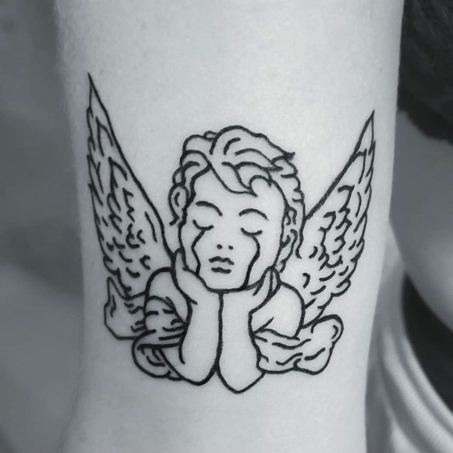 Ramón on Twitter Park gt Crying Angel tattoo ink art  httpstcoNEaMYiVb8h  Twitter