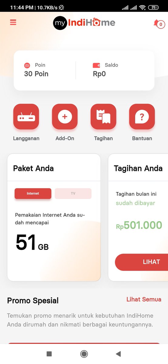 rawaludincom's tweet photo. Memang sakti sekali @indiehome.
40gb pemakaian quota tgl 23. 51gb pemakaian tgl 28. Padahal kabelnya ga dicolokin. Gimana ga cepet abis FUP nya? Siluman kali yak yang pake? #indiehome https://t.co/GIFTBEwIdg