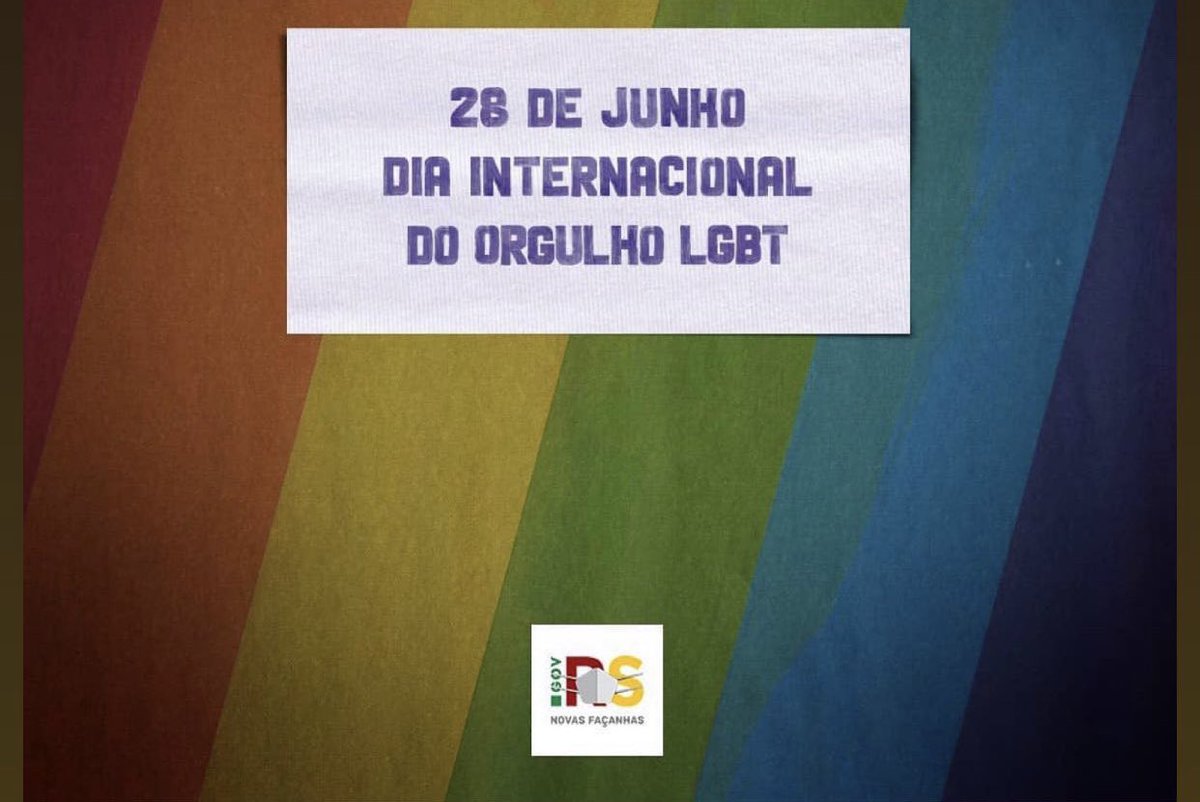 Não é apenas sobre “tolerância”. É sobre RESPEITO e IGUALDADE. 
O amor não deve jamais ser motivo pra alguém viver com medo.
#OrgulhoLGBTQIA
