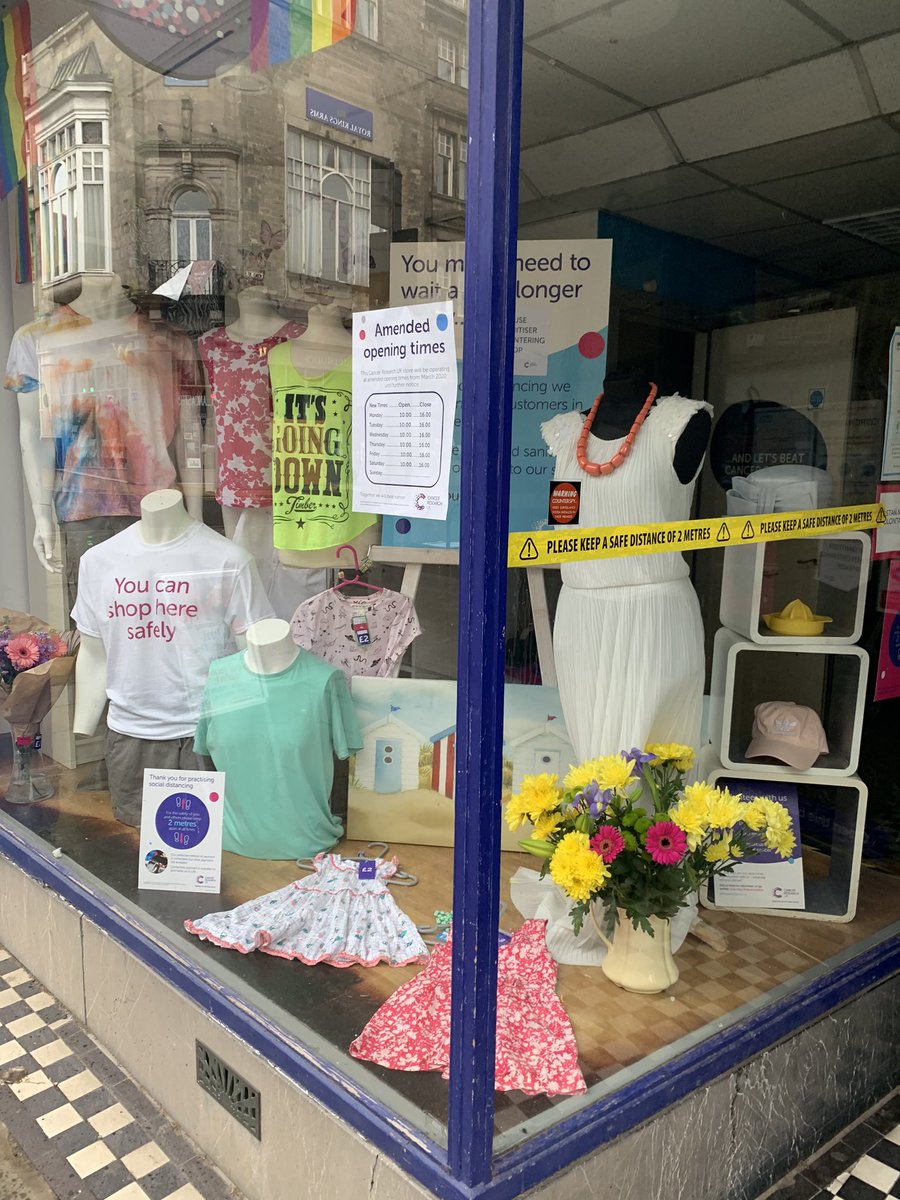 We’re back! opening from 10-4 Monday - Saturday from Monday 29th June #lancaster #cancerresearch #COVID19 #cancer