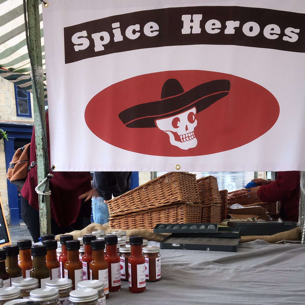 The new banner at Hebden Bridge Market today! I’ll be back there next Sunday and at Todmorden on Saturday 😄🔥