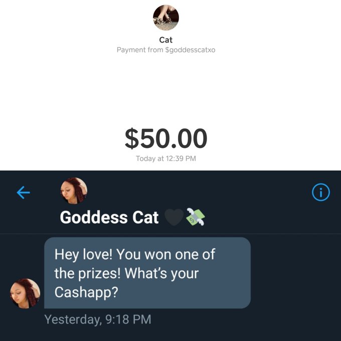 Thank you so much @CatDevou I honestly never win things. Need more ppl like you who keep there word.<a class="tags" target="_blank" title="On Twitter" href="/?out=eyJ0eXAiOiJKV1QiLCJhbGciOiJIUzUxMiJ9.eyJpYXQiOjE3MjY3NzAyODQsImlzcyI6InR3cG9ybnN0YXJzLmNvbSIsIm5iZiI6MTcyNjc3MDI4NCwiZXhwIjoxNzU4MzA2Mjg0LCJyZWRpcmVjdF91cmwiOiJodHRwczovL3R3aXR0ZXIuY29tL0NhdERldm91In0.FlK45FdivIZLkUzwCQwB79vfLMUUtH1jYygW0_ShshlgTwoX7SGlHL9E_zw3CM_f6-gdGdnAJXOdX5C5Oc0EvA">@CatDevou</a>