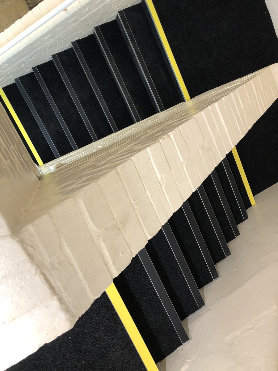 Conference room &amp; stairwell with <a href="/HeckmondwikeFB/">Heckmondwike FB</a> stuck with the best <a href="/FBallUK/">F. Ball and Co. Ltd.</a> F3...nosings from <a href="/QuantumFlooring/">Quantum Flooring</a> stuck with the daddy <a href="/flexyfix/">flexyfix</a> listening to <a href="/FixRadioUK/">Fix Radio</a> LOUD!! #sundaywork any merchandise knocking about!!!???😂