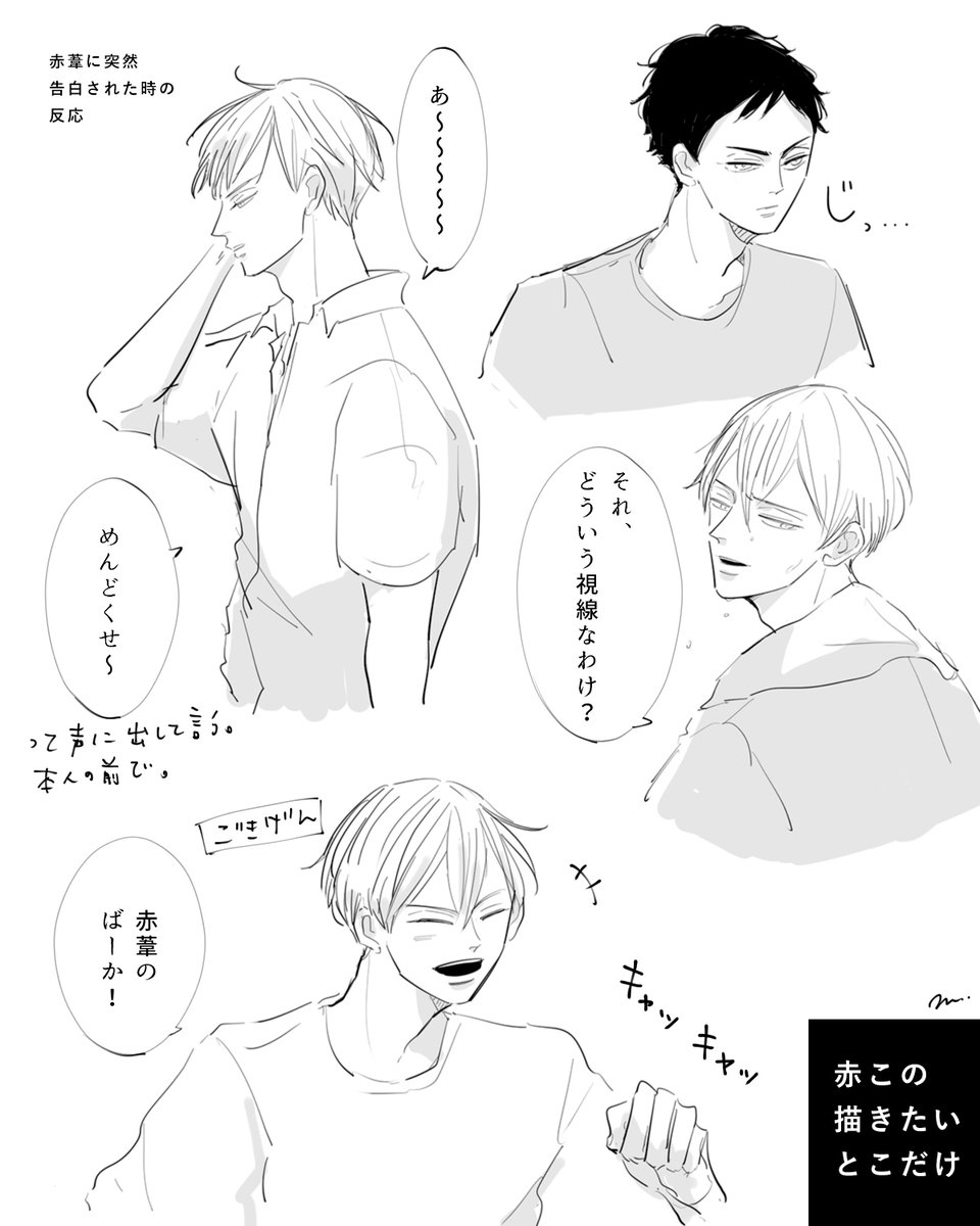 赤この(っていうか木葉さん)描きたいとこだけらくがき 
