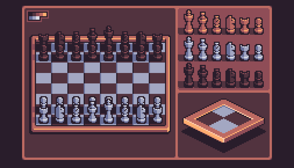 Mini chess.
#pixelart #ドット絵 #rosy42