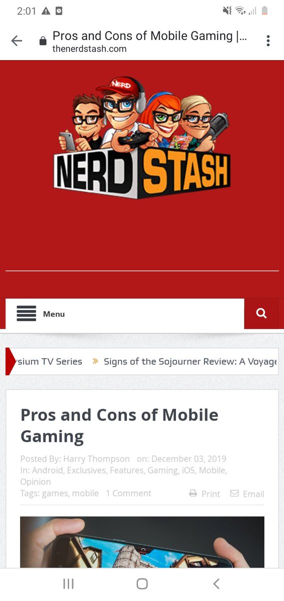 WallyOwi30's tweet photo. Pros and Cons of mobile gaming through the eyes of Nerd Stash
...
#gamedesign #gdc #pax #madewithunity #madewithunreal #blender3d #blendercommunity #unity3ddev #unityassetstore #androidgamedesigners #iOsgamedevelopers #iosgamedeveloper #androidgamedevelopers https://t.co/ulY7AGPMPJ