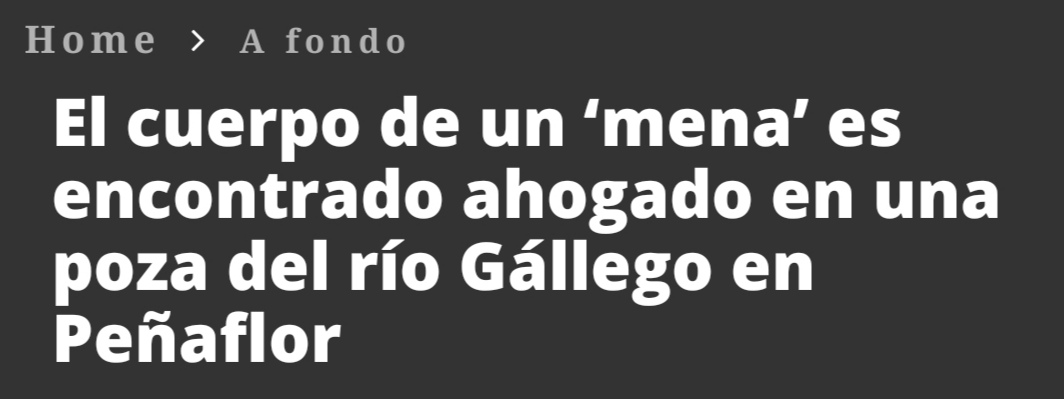Me había prometido algo de paz y calma pero...
Así es como funciona la deshumanización...
Comienza con una caricatura de tu ser y termina en un medio de comunicación llamándole "mena" a tu cuerpo sin vida.  Sin edad, sin nombre, sin alma.