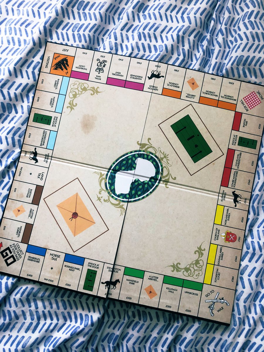 UMMM my partner designed & made this jane austen monopoly for me from scratch I’m— !!!!!!!!