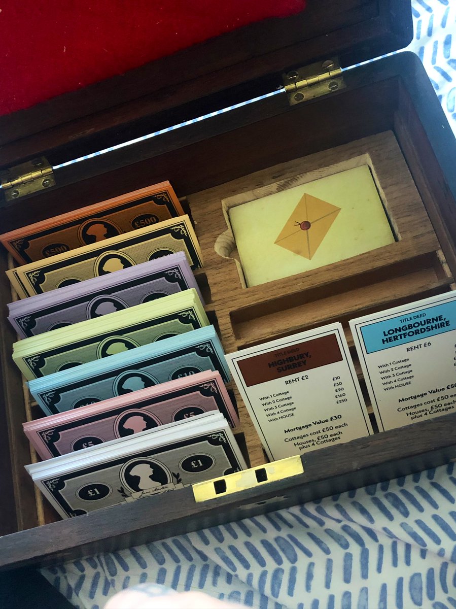 UMMM my partner designed & made this jane austen monopoly for me from scratch I’m— !!!!!!!!