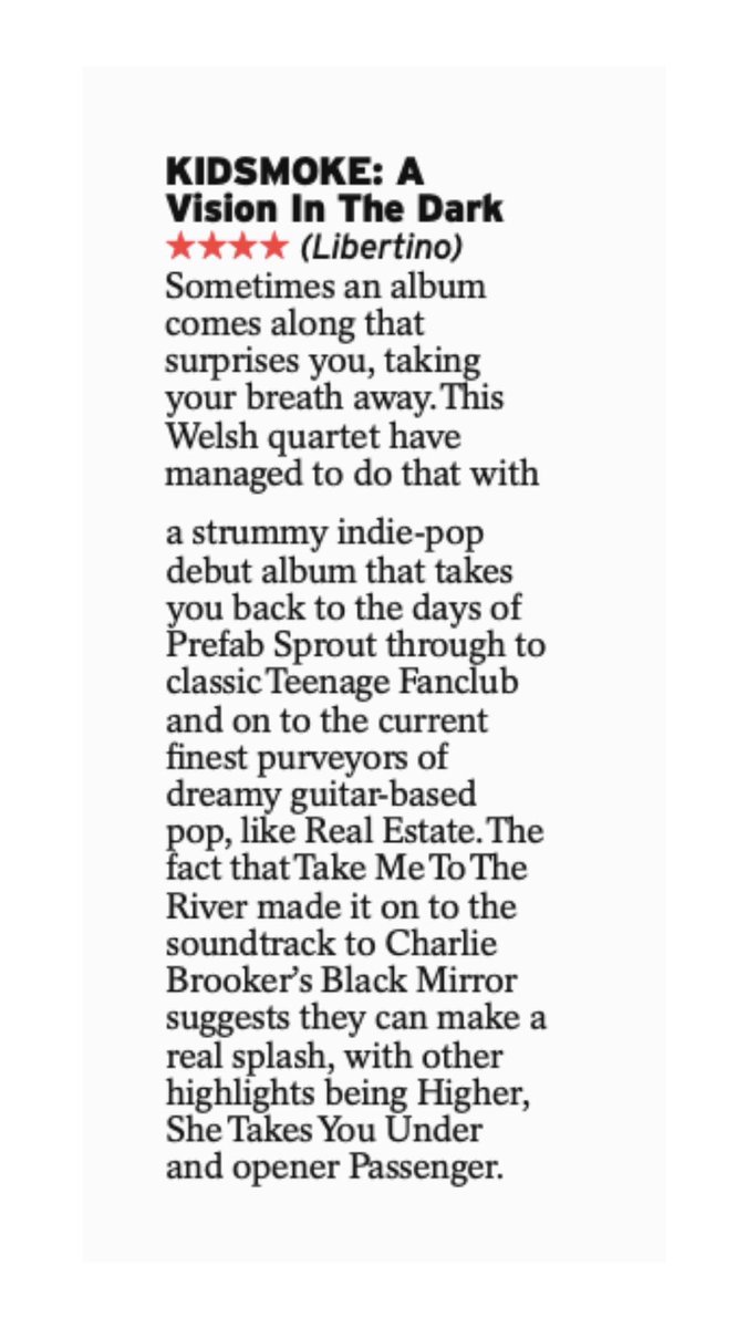 Here’s a really nice ⭐️⭐️⭐️⭐️ review of our new album from the Scottish Daily Express 💙