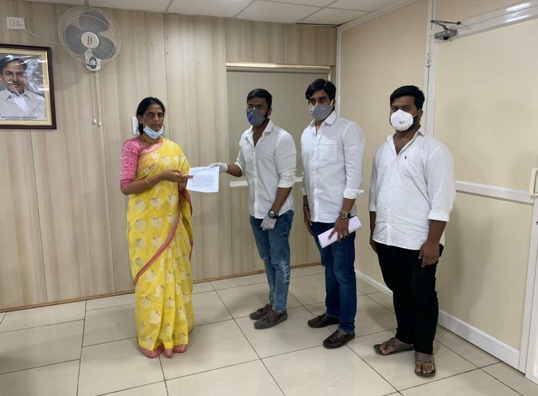 nsui's tweet photo. Telengana state president @VenkatBalmoor has been fighting for students promotion and has even appealed to high court for the same. He has been tested positive for covid-19. We wish for his speedy recovery and also hope that the decision comes in the favour of student community. https://t.co/ZTfhtqD7dz