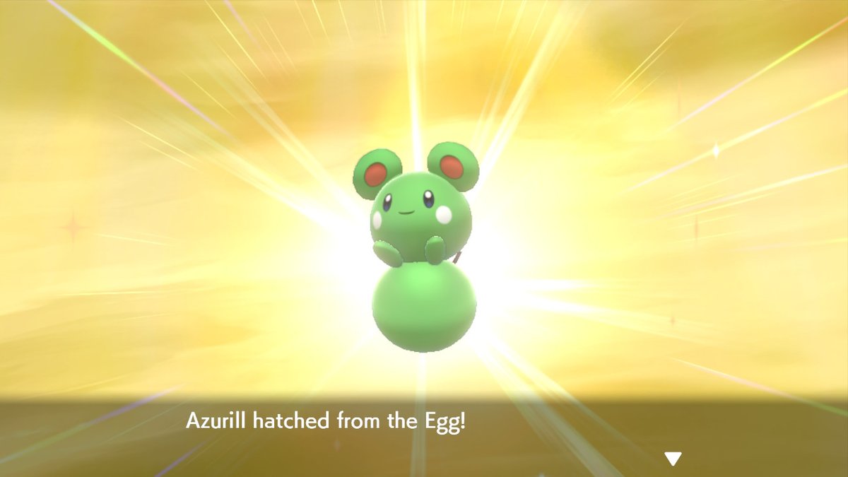 GhostTypeMike's tweet photo. I got her!!!!!!! FINALLY!! #ShinyPokemom #ShinyAzurill #PokemonSwordShield #NintendoSwitch https://t.co/X2Rs9eRqKa