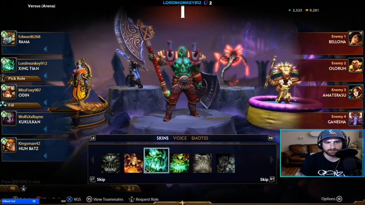 PopperAndrew's tweet photo. In light of Ares new reskin in @SMITEGame my community and I played a match where we only played gods that needed a reskin the most. This was our result. https://t.co/Kvv0Ql64dZ