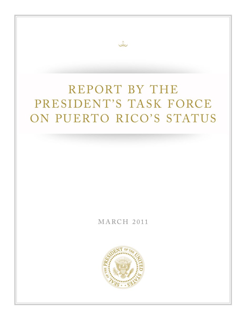 Now back to HR 2499... In March 2011, just months after the 2010 midterm election, the Obama Administration published a report by the President’s Task Force on Puerto Rico’s status. In the report, the TF asserted its preference for the two-prong question laid out in HR 2499.