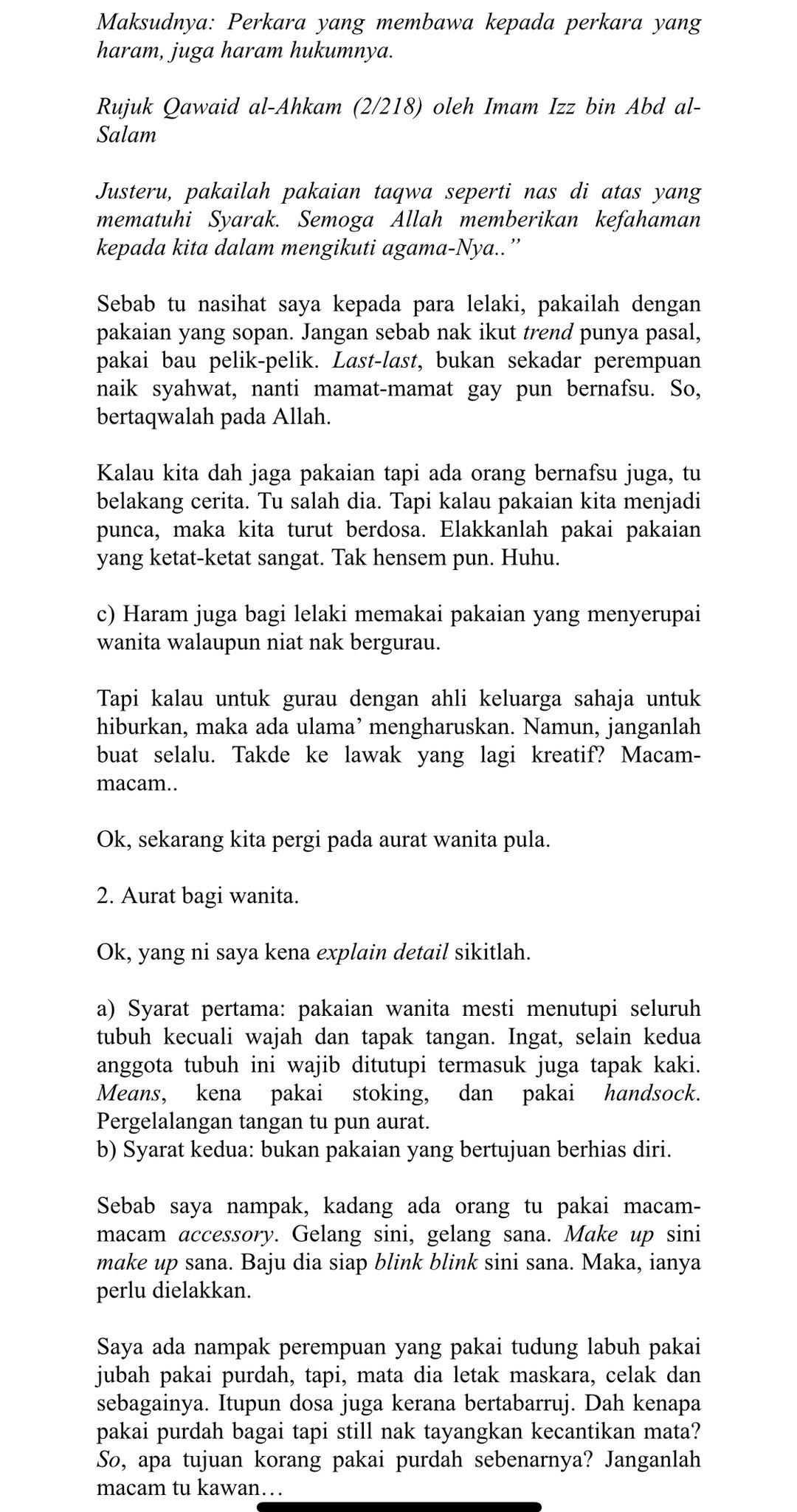 Adnin Roslan On Twitter Contoh Perempuan Upload Gambar Di Media Sosial Misalnya Sekiranya Kita Pandang Dari Sudut Fatwa Kita Akn Buat Kesimpulan Bahwa Andai Gambar Tersebut Menutup Aurat Sempurna Maka Tak Berdosa