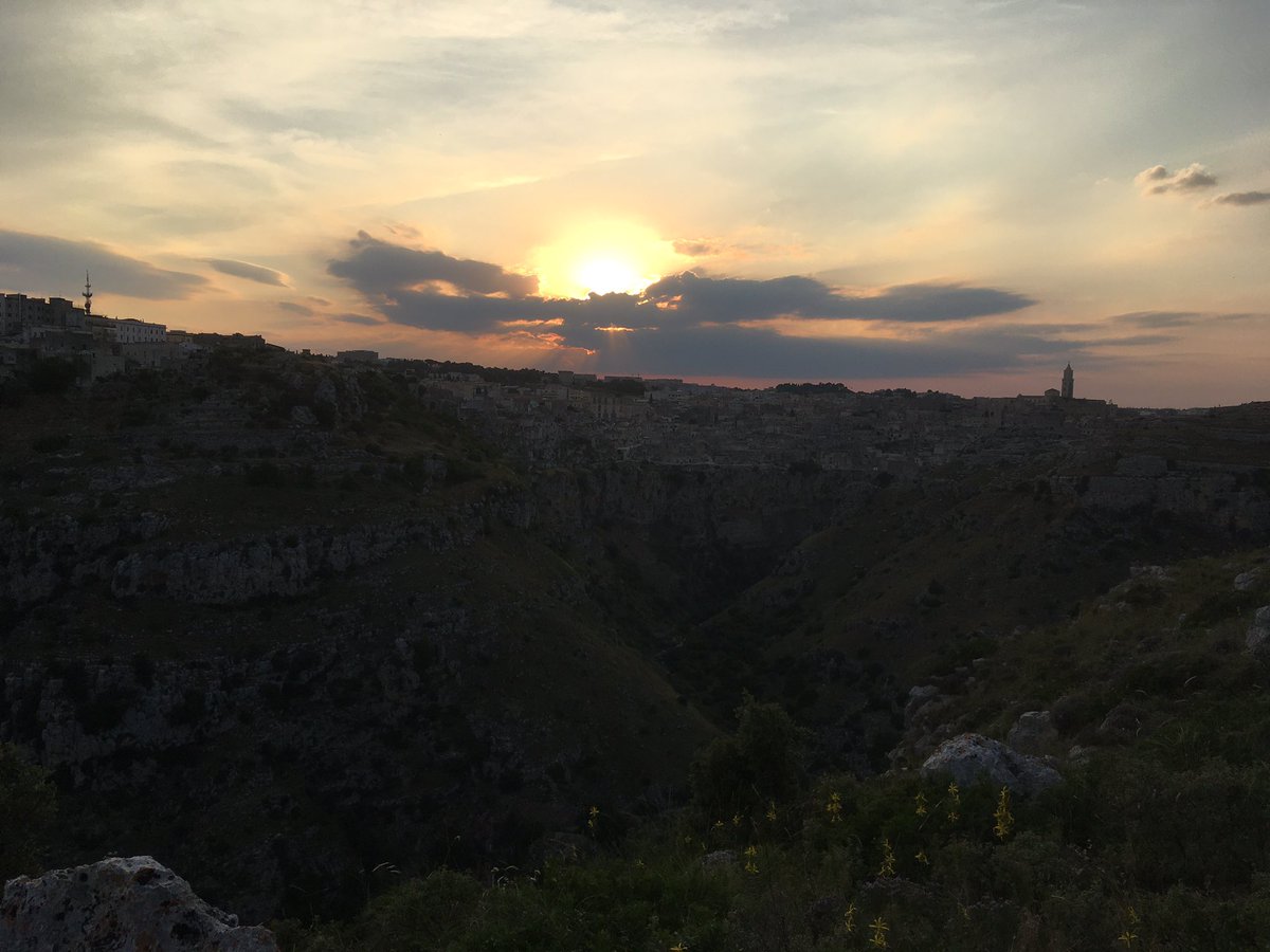 Can’t get enough of this view. #sassidiMatera at sunset.... speechless