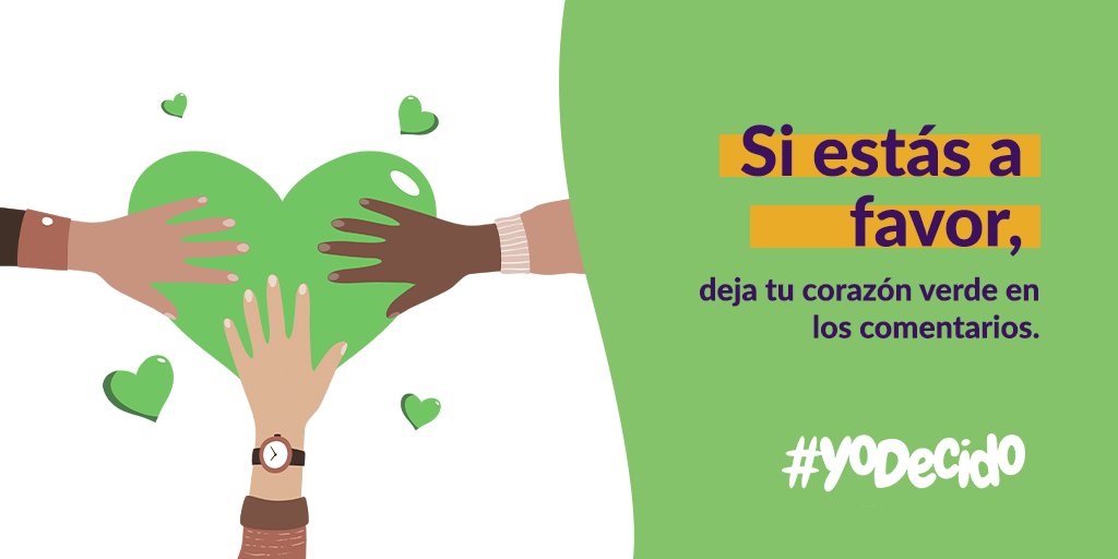 mareaverdeqroo's tweet image. Deja tu 💚 en los comentarios y retuitea👇 ¡hagamos saber que Quintana Roo está a favor de la Interrupción Legal del Embarazo! #YoDecido #AbortoLegalQRoo #SinAbortoNoTeVoto