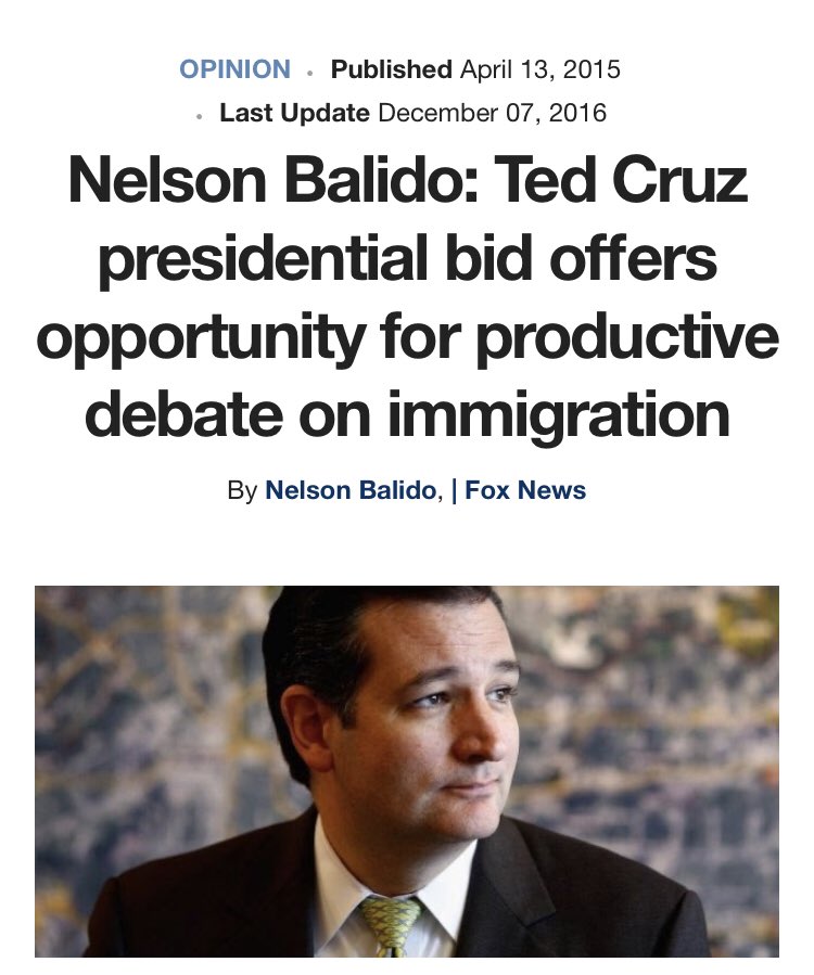 The presumptive frontrunner heading into the Republican primaries was prolific masturbator Ted Cruz. Cruz should have had everything needed to take the nomination, like the coveted Balido endorsement. Like he did with CDV, Balido wrote a glowing piece on why Cruz actually is good