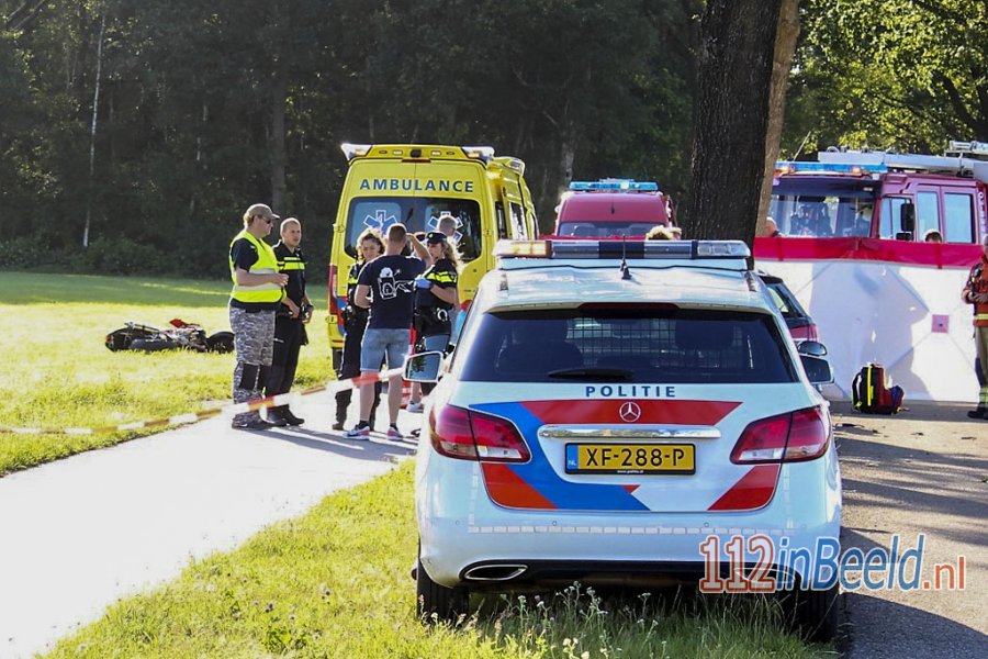 Motorrijder dodelijk verongelukt in #Hooghalen. 112 in Beeld.