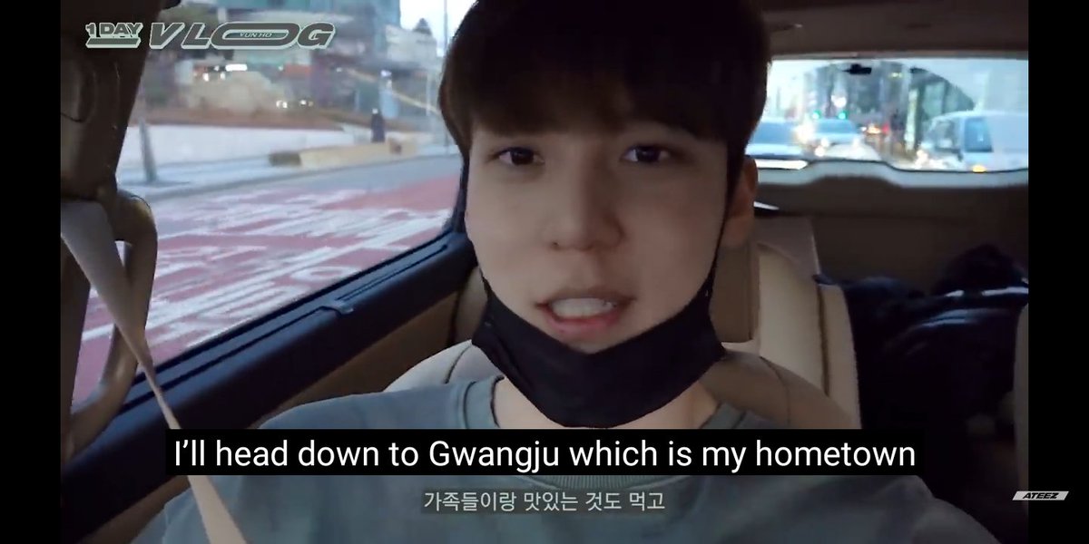Apparently the manager was on his day off, but he was willing to take Yunho to his family's house. @ATEEZofficial  #ATEEZ  