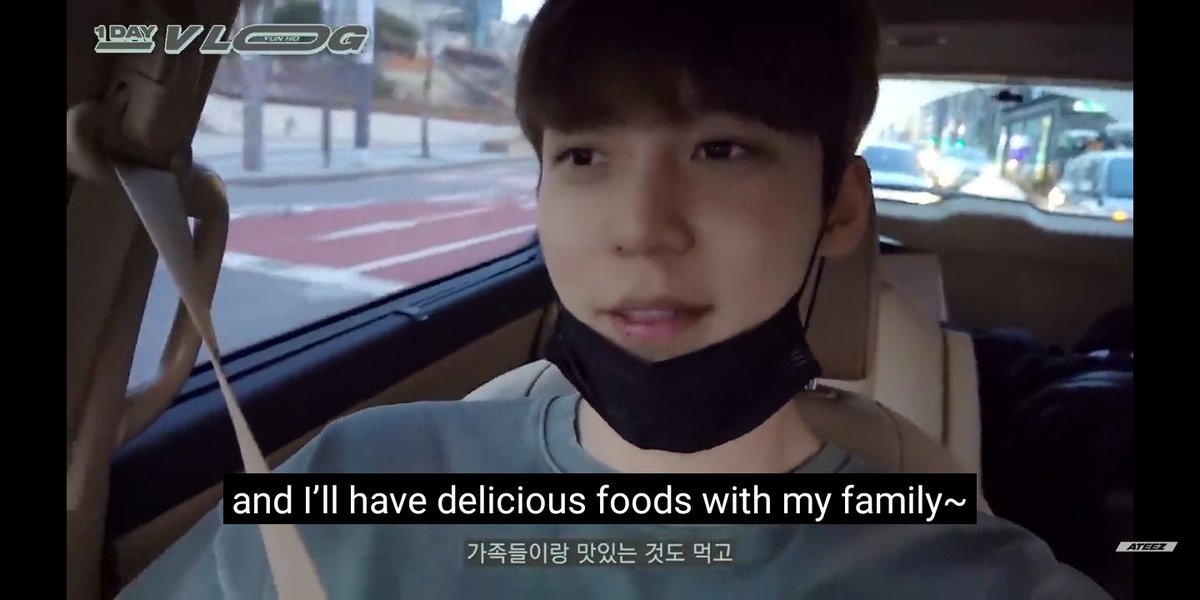 Apparently the manager was on his day off, but he was willing to take Yunho to his family's house. @ATEEZofficial  #ATEEZ  