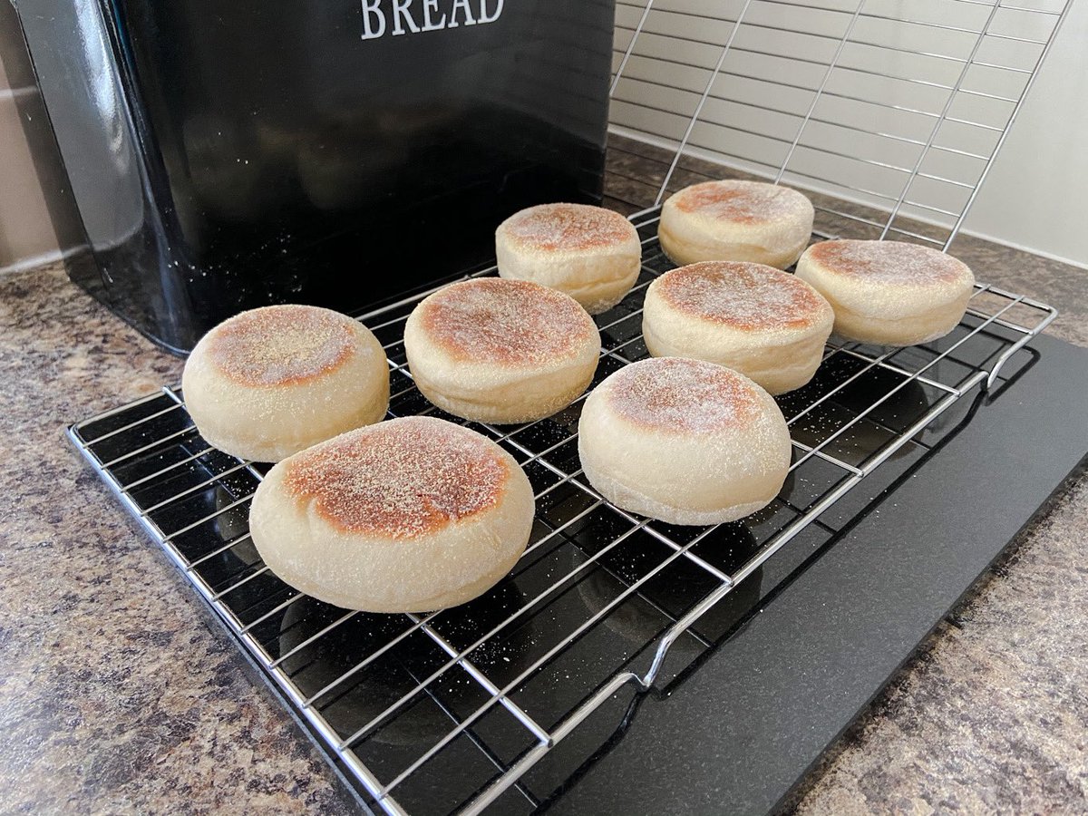 Lockdown baking (continued)...English muffins