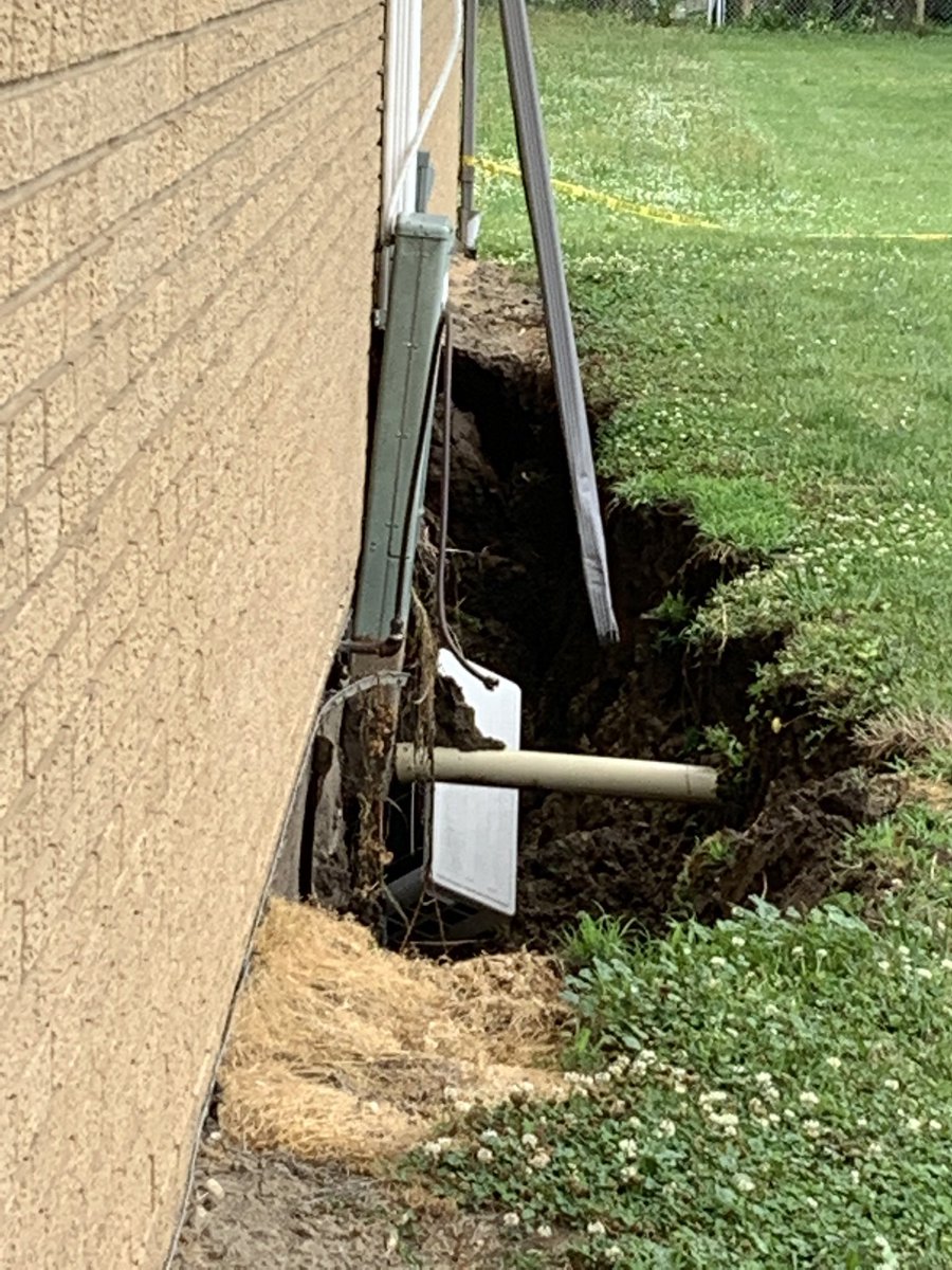 EastMadisonFire's tweet image. Here are a couple of pictures from the structure collapse we responded to this morning along with mutual aid from @RTFD_40.  No injuries to the home owner, nor emergency responders.  #Chesterfield #StructureCollapse