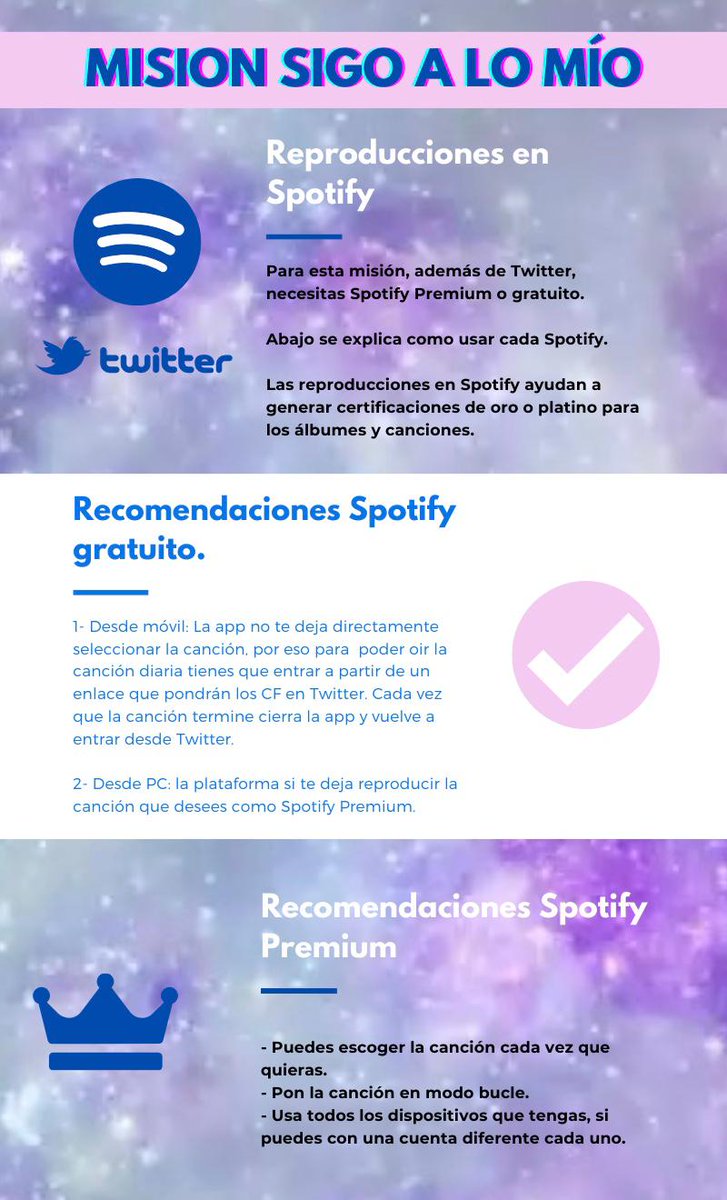 AbrahamMateoBol's tweet photo. MISION.                               
 💥🥊SIGO A LO MÍO💥🥊

- A partir de mañana lunes 15:30 hora BOLIVIA 🇧🇴
-Lee los cárteles  👇
- Difunde dando RT
Cartel 1: Día y canción
Cartel 2: Recomendaciones y uso de Spotify (Gratuito y Premium) https://t.co/Kcme495iCl