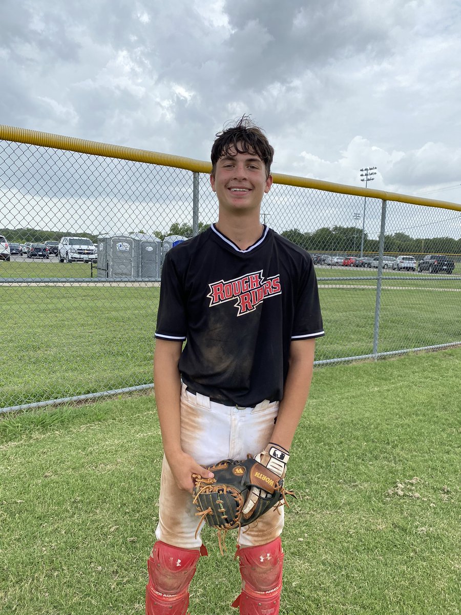 TSL_Baseball's tweet image. Ty Cunningham player of the game for the Rough Riders. 3-3 with a triple, double, and single and having 3 RBIs.