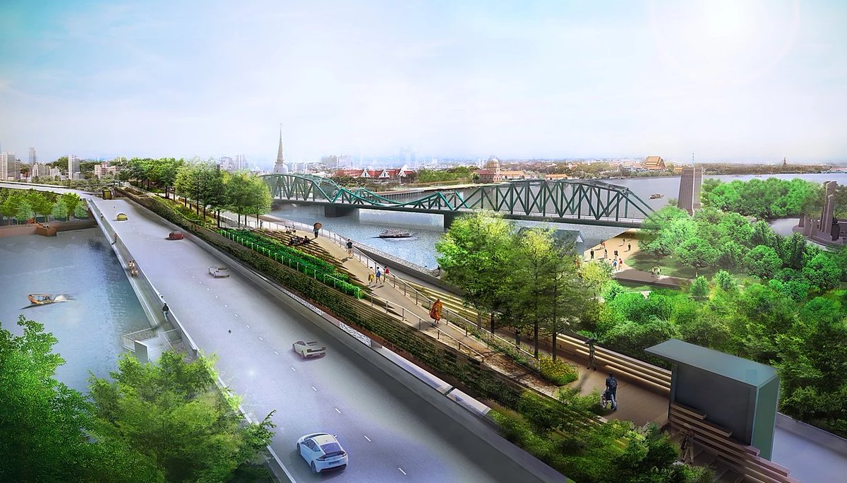 wef's tweet image. On the right track: How Bangkok turned an old unused train line into a park bit.ly/2N8ni5U  #Thailand #ClimateChange