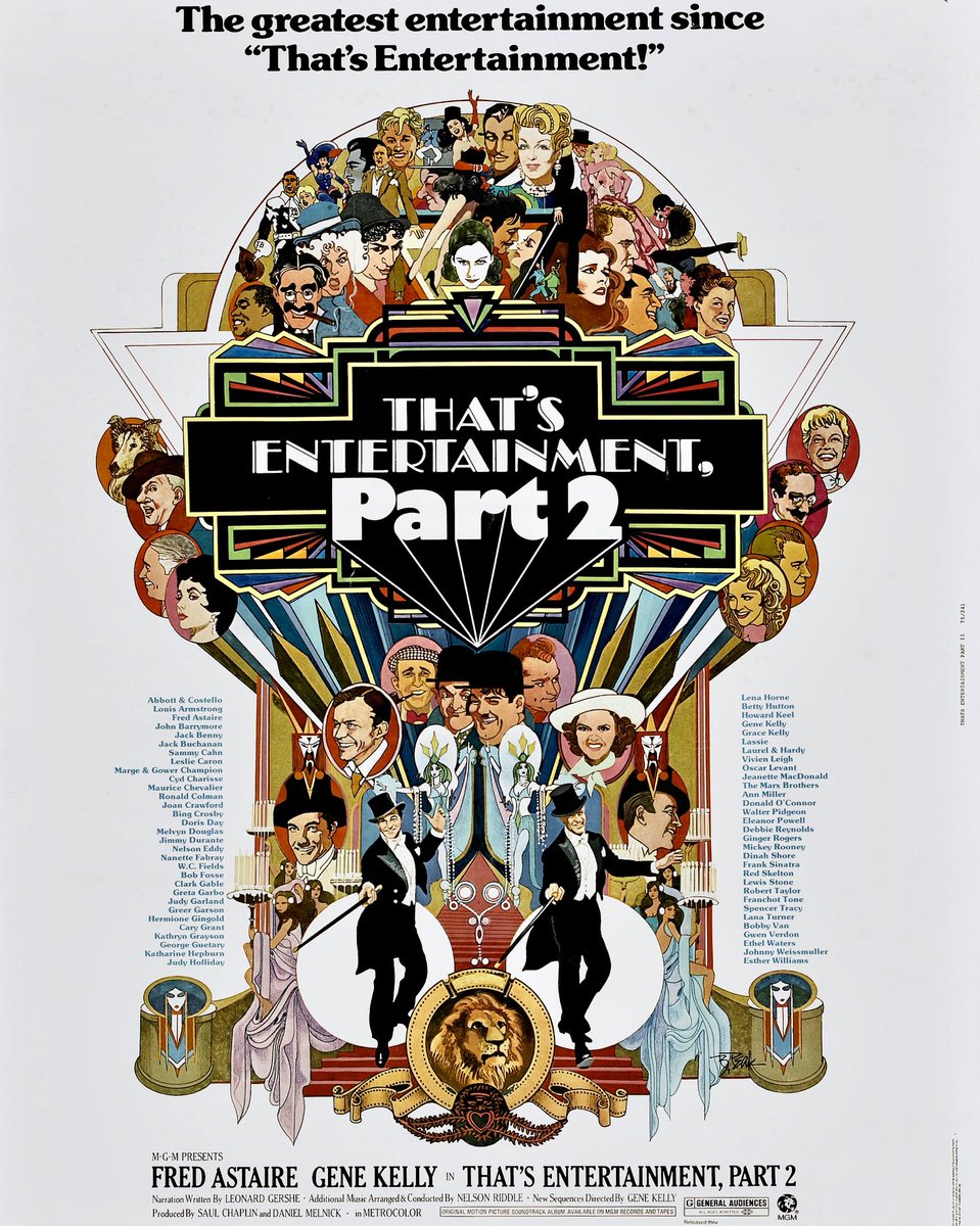 [32] “That’s Entertainment Part 2” (1976) Since Fred Astaire and Gene Kelly did some modest dancing in between retrospectives, I’ll count this. While worthwhile, it’s my least favorite of the three movies in this nostalgia franchise and severely overuses its theme song.