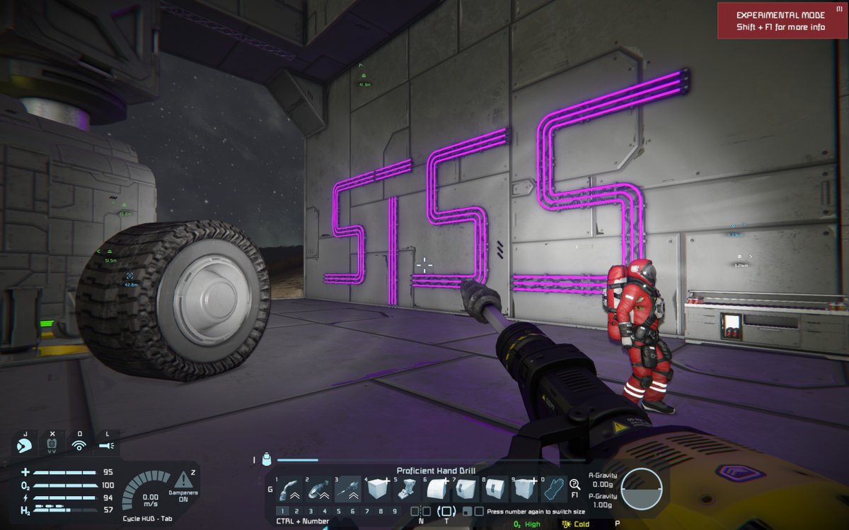 DefInspector's tweet photo. Me and @LeadinLP got our hands on the new @SpaceEngineersG DLC #Sparksofthefuture and we StSS'ed the base almost immediately. We are living the NEON DREAM https://t.co/UkSeg9R9QX