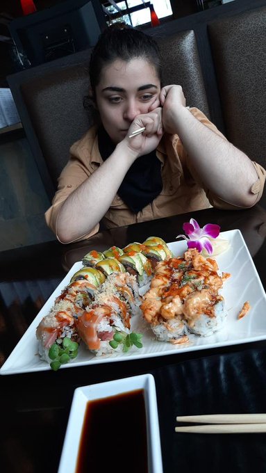Do you look at your Domm like @RoniVava looks at sushi?  Cover their meal, dm and I'll let you know what<a class="tags" target="_blank" title="On Twitter" href="/?out=eyJ0eXAiOiJKV1QiLCJhbGciOiJIUzUxMiJ9.eyJpYXQiOjE3MjU4MDk5MDUsImlzcyI6InR3cG9ybnN0YXJzLmNvbSIsIm5iZiI6MTcyNTgwOTkwNSwiZXhwIjoxNzU3MzQ1OTA1LCJyZWRpcmVjdF91cmwiOiJodHRwczovL3R3aXR0ZXIuY29tL1JvbmlWYXZhIn0.jRDBTsTIUqZQYUFUGw2B_FtYytFNCzUMm2qeqryYxJ8XIpVPrZF37FwB-9NfE3_n6quhmd-GQ3rgyHD6g4E5PA">@RoniVava</a><a href="/tag/goodeats"class="tags"><span>#goodeats</span></a><a href="/tag/queerdom"class="tags"><span>#queerdom</span></a>