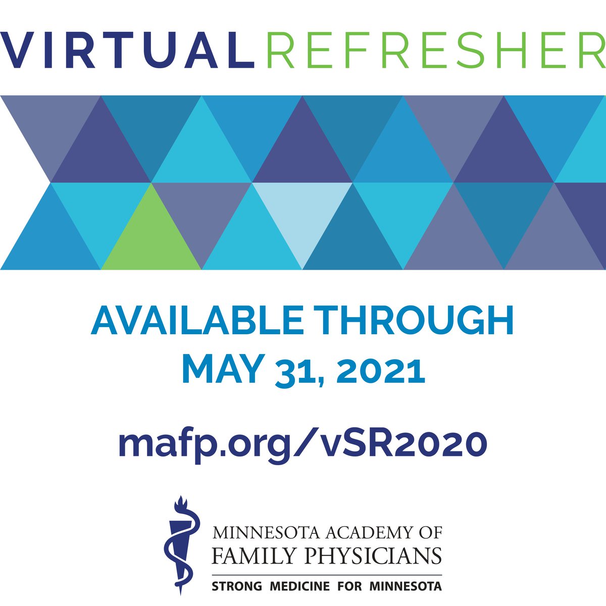MNFamilyDocs's tweet photo. Flexible, relevant #CME: Earn up to 18.5 Prescribed credits ANYtime, ANYwhere through the virtual #MAFPRefresher. Access 25 sessions on demand, whenever it works for your schedule, now through May 31, 2021: https://t.co/sXSSGc9k8Z. #FMRevolution https://t.co/eHakMxW7Tb