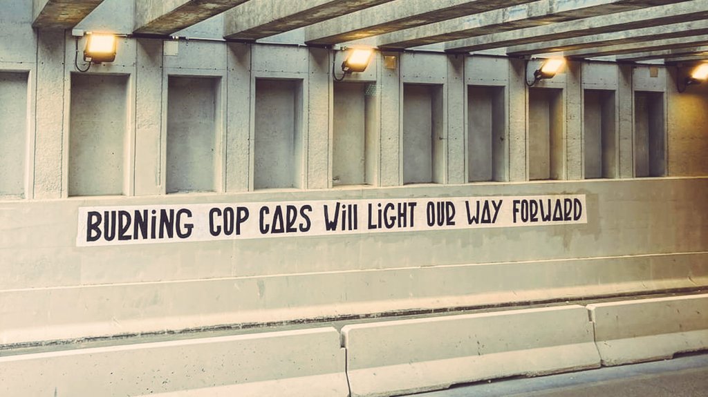 Burning cop cars will light our way forward