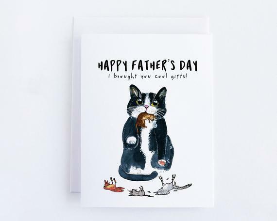 Cat Dad Birthday Gifts, Cat Dad Birthday Cards