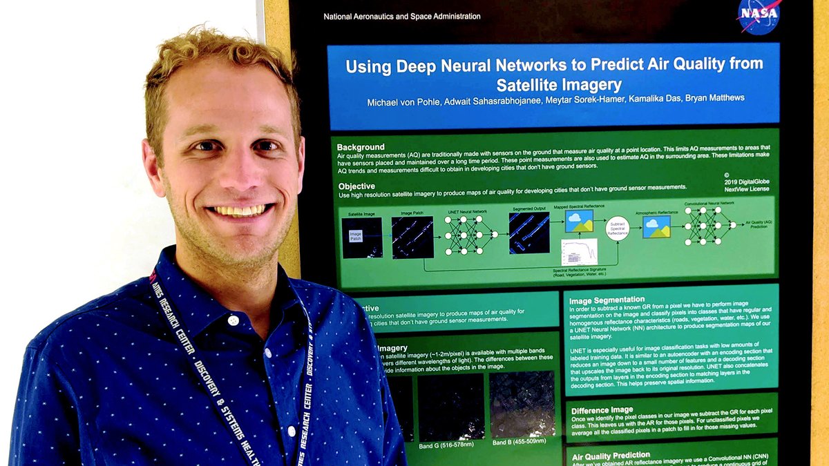 Michael von Pohle is a data scientist working to create models for estimating air quality from space. Learn more about our  @NASAEarth research:  https://go.nasa.gov/38889ek 
