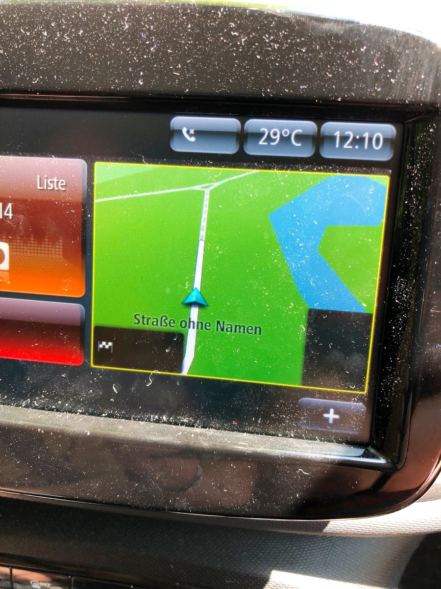 shroombab's tweet image. War heute unterwegs zur Straße ohne Namen. #navi #car2go
